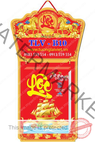 In Lịch bloc treo tường Chữ Lộc