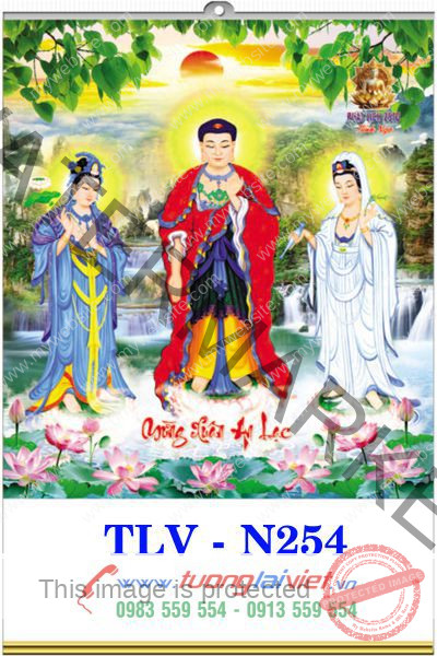 In Lịch treo tường 5 tờ Lịch Phật