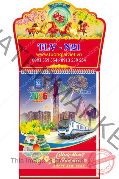 Lịch treo tường 52 tờ Cảnh Đẹp Việt Nam