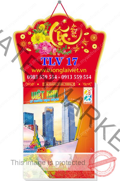 Lịch treo tường 52 Tờ Chữ Lộc