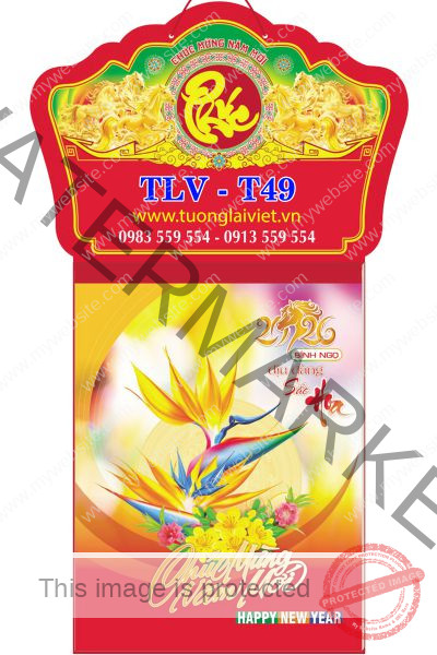 Lịch treo tường 52 Tờ Hoa Xuân