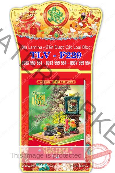 Lịch treo tường laminate Lộc Thần Tài